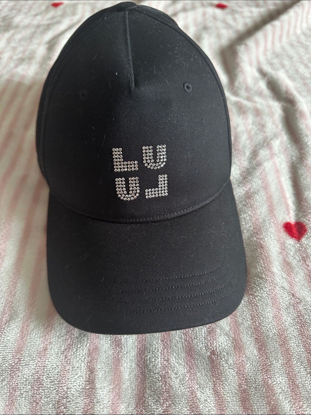 lululemon athletica Black Cap with Rhinestone Logo